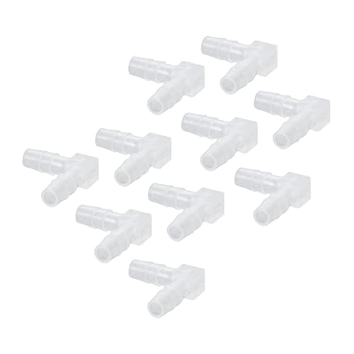 KIMISS Elbow Hose Barb 90 stopni, 10 szt. plastikowe złączki L do węży, adapter równy dla akwarium