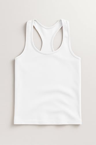 Image of Kurve Premium Girls Seamless Supersoft Wide Strap Comfortable Racerback Tank (Made with Love in The USA)