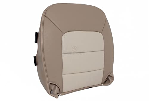 Richmond Auto Upholstery (Compatible With 2003-2006 Ford Expedition 4Wd Awd 4X4 -Driver Side Bottom Perforated Replacement Leather Seat Cover, 2-Tone Tan #TOP2