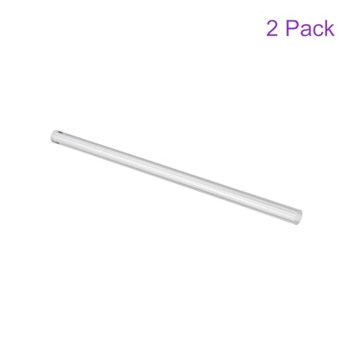 Image of DMiotech 2 Pack 1 /2 Inch x 10 Inch Acrylic Round Rod,Straight Light White Line Solid Plastic PMMA Bar Stick for DIY Crafts