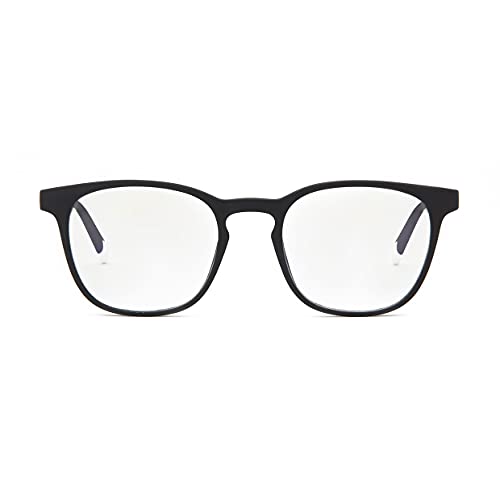BARNER: BLUE LIGHT Blocking Glasses for Men and Women. Computer, Screen and Gaming glasses. Non-prescription. Neutral Lenses. Dalston - Rectangular Frame