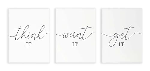Affiches de motivation minimalistes PMCTAZ contre la monotonie de bureau