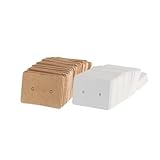 Tarjetas for pendientes Tarjetas for exhibir pendientes 500 piezas Pendientes en blanco Tarjeta for collares Joyas for pendientes Collar(WHITE)