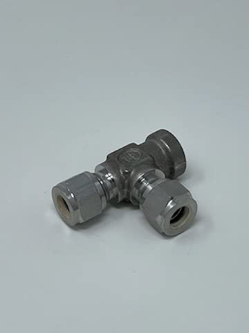 2TFT2316 | Hoke (Gyrolok) Female Run Tee, 1/8" Tube : OD x 1/8" Female : NPT x 1/8" Tube : OD, 316 Stainless Steel