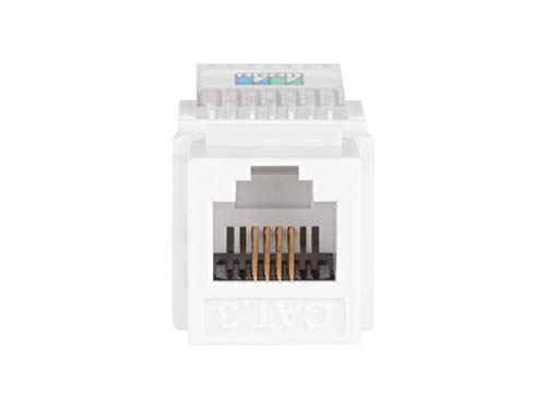 Monoprice RJ-11 Toolless Keystone Jack blanco miniatura 3