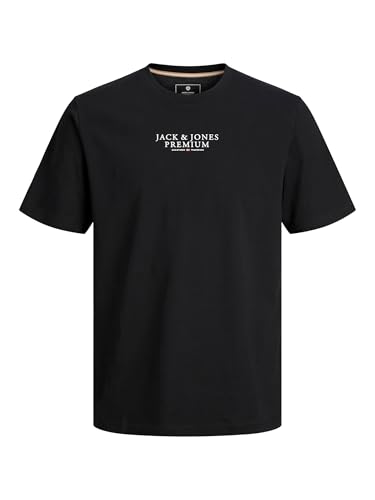 Jack & Jones Maglietta con Logo Blu Archie, Nero, S