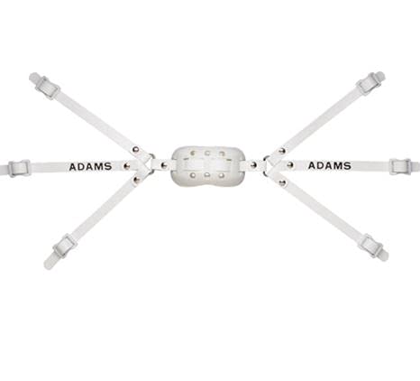 image for Schutt Sports Adams Football Chinstrap, Youth white, small;large