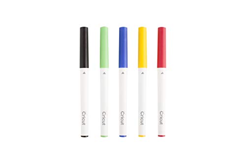 Stylos à Pointe Fine Cricut Classics Pointe de 0.4mm Sans Acide Boîte de 5 Feutres