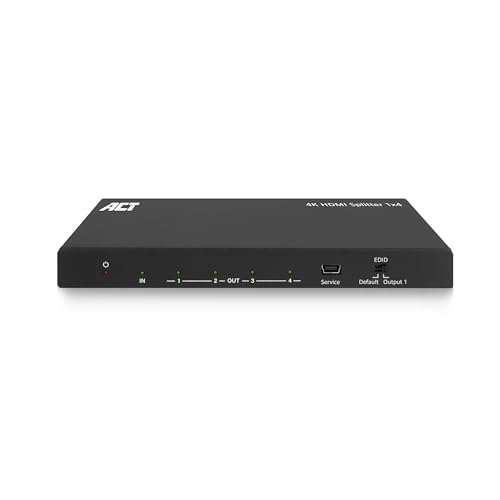 Divisor HDMI 4K duplicador de pantalla 1 entrada 4 salidas con gestión EDID y HDCP AC7832