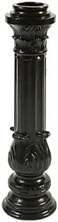 Alumina Products, Inc. B-4007 Decorative Solid Cast Base – 26″ Mailbox Base Cast Aluminum, Black