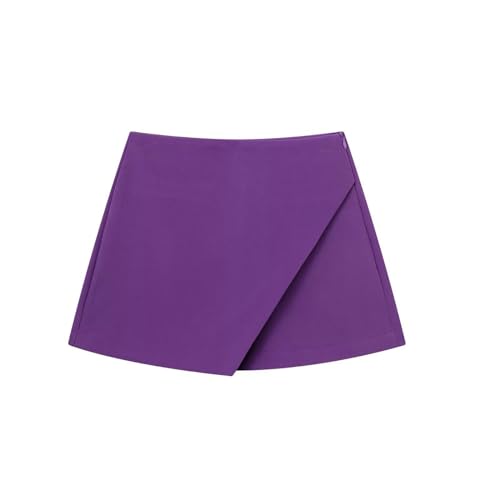 Jupe trapèze courte bleu marine style jupe-culotte décontractée taille L