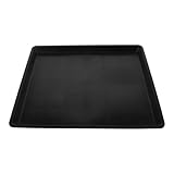 KAILIKETIY Bac de Fond de Cage en Plastique Noir pour Lapin et Petit Chien, Surface Lisse ...