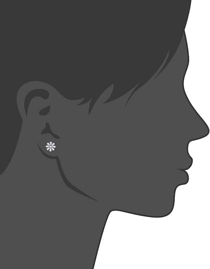 DISENO Floral Shaped Diamond Stud Earrings for Women – 10K White Gold – 1/5 Carat Natural Diamonds (F-G, SI1-SI2) – Fine Jewelry Gift for Birthdays, Weddings, Valentine's Day - Image 7