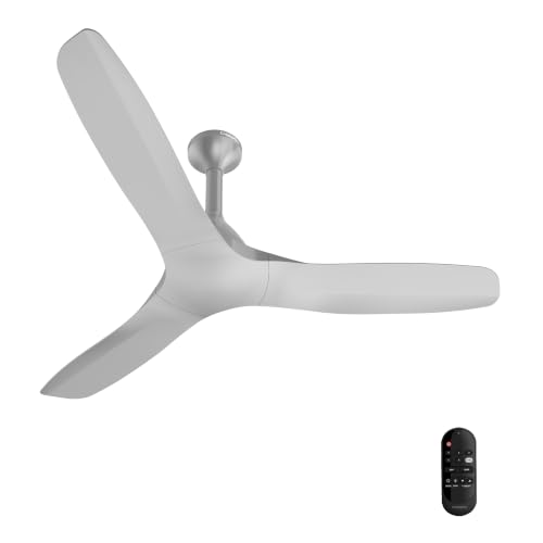 Image of Crompton Silent Pro Fluido Wave 1200mm iOT BLDC Ceiling Fan | Luxury Design | Wi-Fi, Bluetooth & Remote | Alexa & Ok Google | Fine Speed Tuning | Low Noise | 4 Year Brand Warranty | Fog Grey