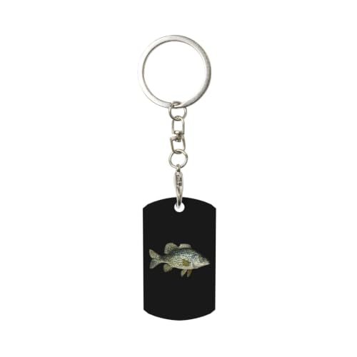 Crappie Fish Rectangular Aluminum Keychain