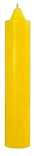 3 PCS Jumbo Candles Yellow/Amarillo 9