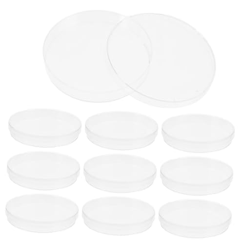 CHILDWEET 20pcs Cell Culture Dish Clear Petri Dish Seeding Petri Dish Agar Petri Dishes Bacterials Culture Dish Lab Petri Dishes Petri Plates Chemistry Petri Dish Transparent Plastic