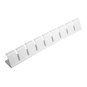 Piebert® Flessenhark, flessenhouder voor flessenrek om vast te klemmen, 31 x 4,5 x 3,5 cm (geschikt voor vele koelkasten bijv. Bosch, Bauknecht, Siemens, Gorenje, Liebherr, Miele, Neff, LG, enz.)
