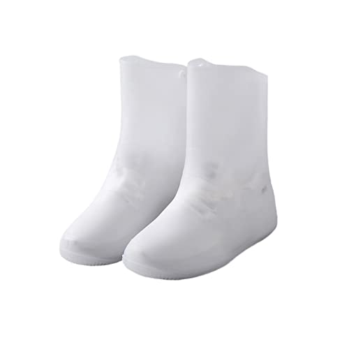 Cubierta de bota impermeable reutilizable plegable para lluvia/nieve, suela antideslizante y resistente al desgaste, adecuada para mujer, hombre y niños (Color: B, Talla: X-Large) miniatura 1