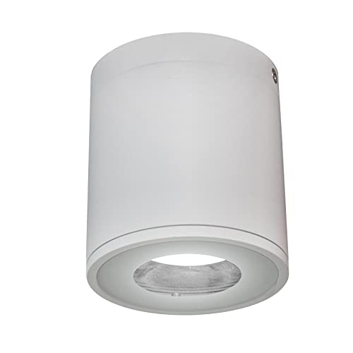 Planetitaly Faretto lampada soffitto bagno vasca box doccia sensoriale LED RGB CCT 8W GU10 impermeabile IP65 cromoterapia lampada smart WiFi controllo vocale (Colore bianco, Luce 4000K)