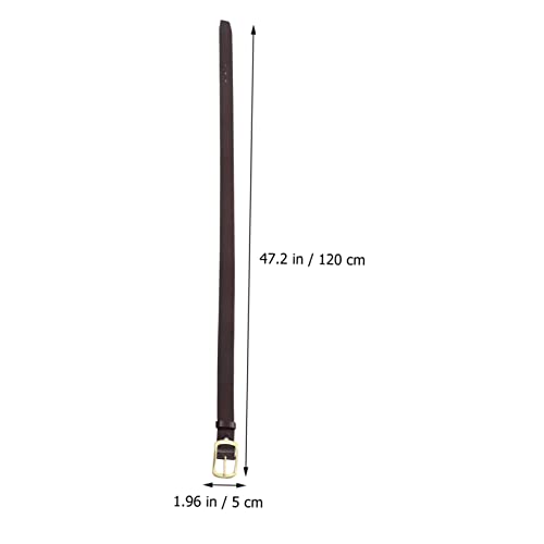 Men's Brown Belt Antique Casual Leather Jeans Belt for Men Retro Style Suitable for Daily Wear4