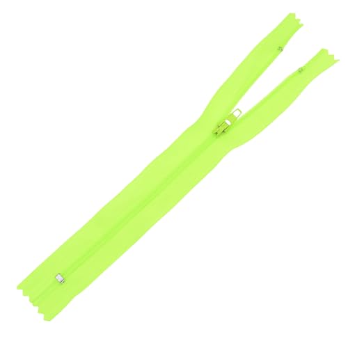 Image of Mandala Crafts 100 PCs Lime Green Closed-End 6 in Nylon Zippers for Sewing