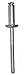 AD6250TFBS Aluminum T Blind Rivet with Steel Mandrel, Dome Head, 3/16 x .188-.250 Grip (Pack of 500)