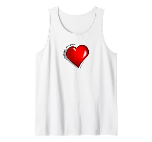 Christian - Salmo 51:10 - Crea en mí un corazón puro Camiseta sin Mangas