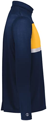 Holloway Sportswear Prism Bold 1/4 Zip Pullover XL Navy/Gold4