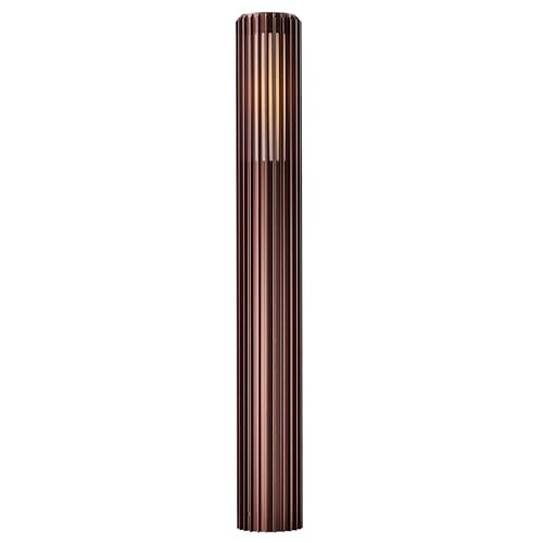 Nordlux Aludra Outdoor Post Light Brown Aluminium E27 Coastal/Marine Safe - Garden, Patio, Driveway Mains Powered, IP44