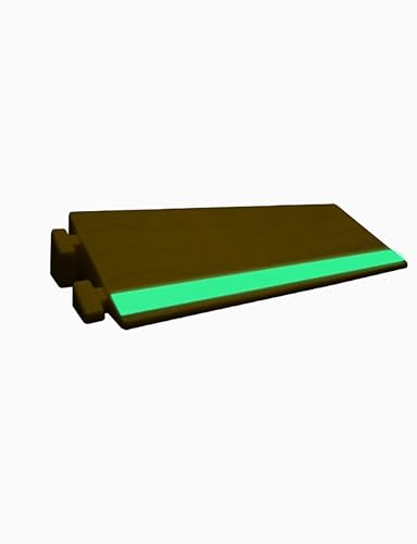 Bande de transition de porte jaune 6x13x25 cm avec rampe pour fauteuil roulant
