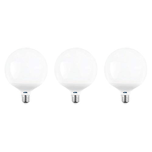 Juego de 3 bombillas DYA LED GLOBO G120, 20 W, 2160 lúmenes, E27,