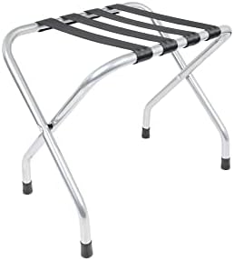 WHP Wholesale Hotel Products PowderChrome Coatal Luggage Rack- Environmentally safe manufacturing process- Waterproof finish- Perfect for condos, homes, coastal rental properties, hotels