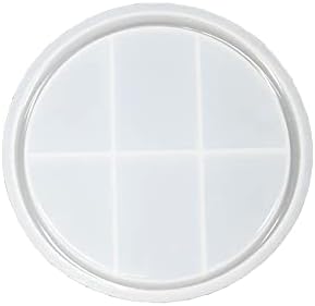 LOYOBTE Silicone Tray Mold for Big Round Planter,6'' Plant Saucer Concrete Molds Resin Fruit Tray Mold