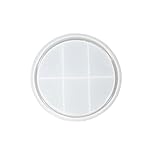 LOYOBTE Silicone Tray Mold for Big Round Planter,6'' Plant Saucer Concrete Molds Resin Fruit Tray Mo