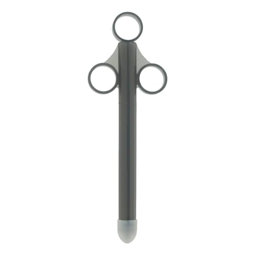 Trinity Vibes XL Lubricant Launcher – Large Capacity Lube Applicator with Cap & Finger Loops – One-Handed Lube Injector for Personal Lubricants, Anal Lube & Intimate Play – Easy Fill & Clean Design