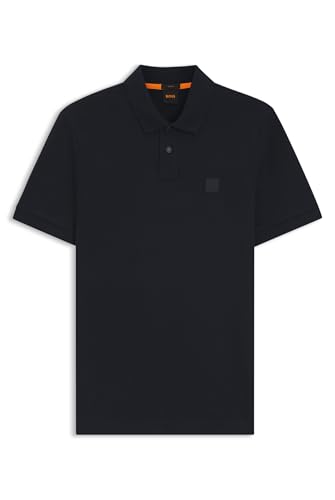 BOSS Mens Passenger Slim Fit Stretch Cotton Polo Shirt with Logo Patch Dark Blue404 Medium