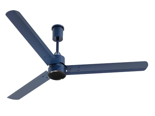 Image of V-Guard Zenair BLDC Ceiling Fan for home | 1200 mm | BEE 5-Star Energy Saving | High-Speed BLDC Motor (370 RPM) | Remote Control with 6 Speeds, Wind & Reverse Modes | 2-Year Warranty | Sapphire Blue