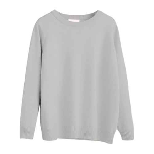 Toddler Boys Girls Comfort Pullover Sweaters Long Sleeve Crewneck Solid Sweater Knitted Shirt Kids Fall Winter Clothes