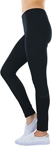 Image of ToBeInStyle Women's Skinny Fit Cotton Full Length Leggings Tights - Regular and Plus Sizes