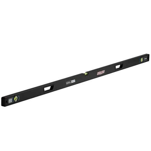 CHANNELLOCK 72-Inch Professional-Grade Aluminum Box Level with Solid Block Acrylic Vials 5200-0072