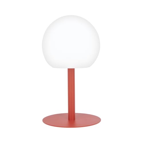 Xanlite, Lampe à Poser POP Boule Métal Rechargeable USB, Température de Couleur Réglable, Résistante IP44, Nomade avec Autonomie 8H, Finition Polie,...