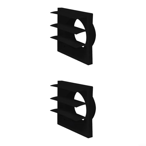 MeevrgR Housse d'aération avec persiennes pour évacuation de l'air du sèche-linge, caractéristiques de protection contre les parasites et la pluie, matériau ABS résistant aux intempéries pour une