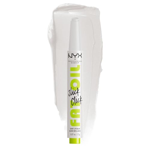 NYX Professional Makeup Pflegender Lippenstift für maximale Farbe, Pflege und Feuchtigkeit, Mit Avocado, Himbeeröl und Moltebeereöl, Vegane Formel, Fat Oil Slick Click, Going Live