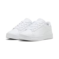 Puma Kid's Jada Classic Sneaker, Puma White/Puma White, 11 US Big Kid