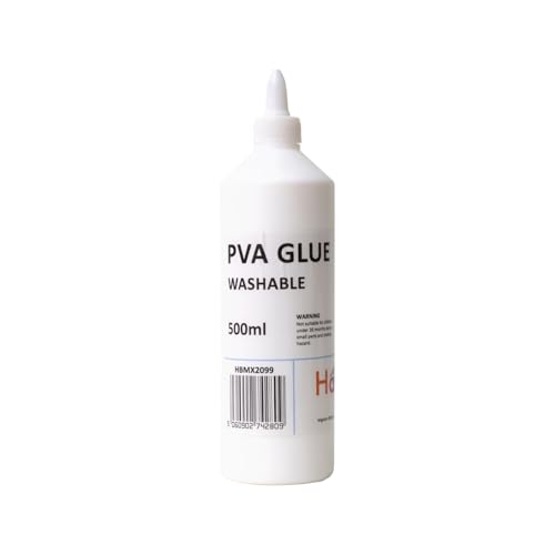 Hawksbill Washable PVA Glue 500ml – Non-Toxic Glue for Arts Crafts & Classrooms CE Certified Ideal for Schools & Creative Projects