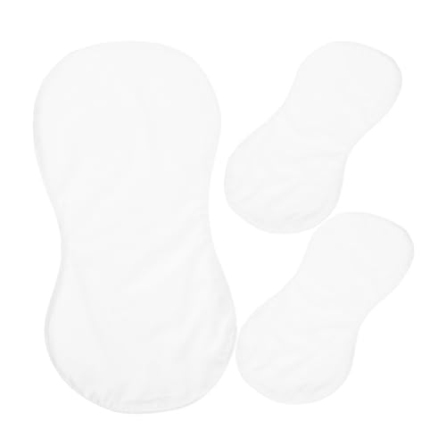 3pcs Blank Sublimation Burp Cloths Heat Transfer Burping Cloths Soft Absorbent for Custom Designs Newborns
