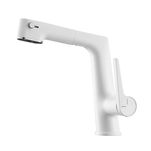 Mitigeur lavabo rotatif 360° LYGBAOFUL avec douchette 3 modes