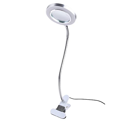 Desktop Glass Lamp Compatible Soldering Iron Repair/Table Lamp/Makeup/Reading 360°Flexible Flexible Desk Magnifier Lens