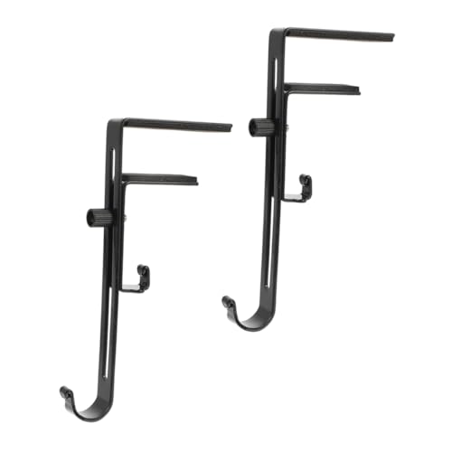 Cabilock 2pcs Telescopic Hook Christmas Stocking Holders for Mantle Fireplaces Decorative Hangers Heavy Duty Iron Hooks for Holiday Decorations